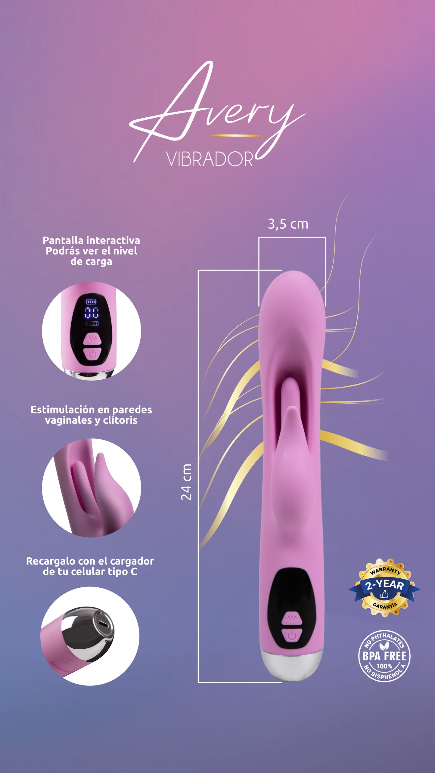 Vibrador Avery Majestic Pro